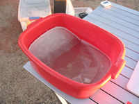 Early morning ice at Rainbow Valley